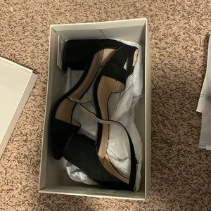 a new day Black Heeled Sandals
